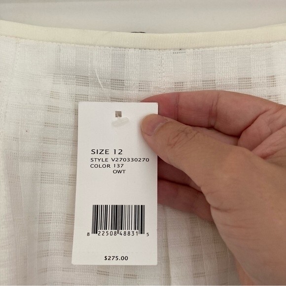 Vince Women’s cotton preppy white pleated skirt size 12. New with tags! 😍 - Picture 10 of 11